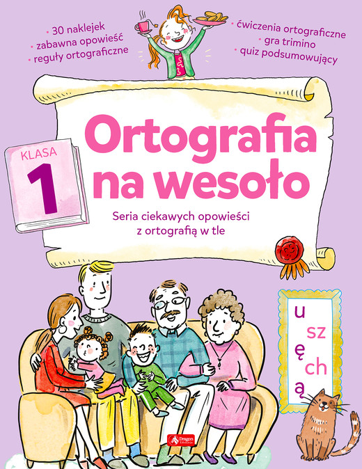 okładka Ortografia na wesoło. Klasa 1 książka | Zioła-Zemczak Katarzyna