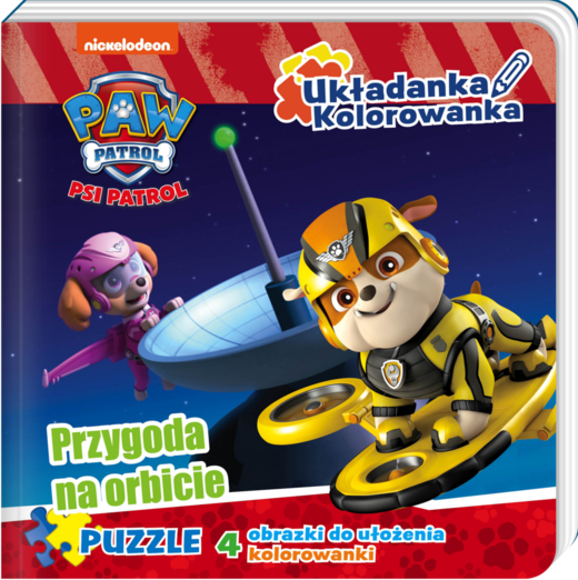 okładka Przygoda na orbicie. Układanka kolorowanka. Psi Patrol książka | Opracowanie zbiorowe