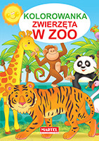 okładka Zwierzęta w zoo kolorowanka książka | Jarosław Żukowski