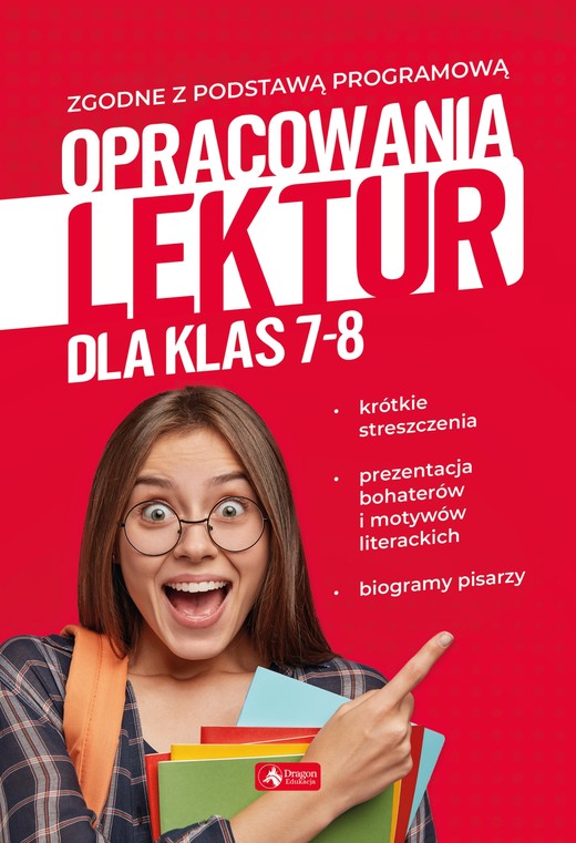 okładka Opracowania lektur dla klas 7-8 książka