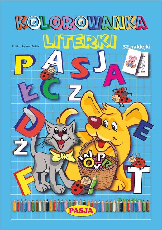 okładka Kolorowanka literki książka