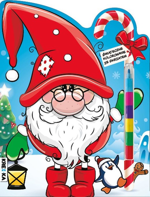okładka Świąteczne kolorowanie ze skrzatem książka | Opracowanie zbiorowe