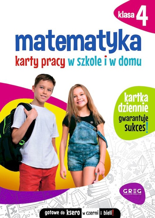 okładka Matematyka. Karty pracy w szkole i w domu. Klasa 4 książka