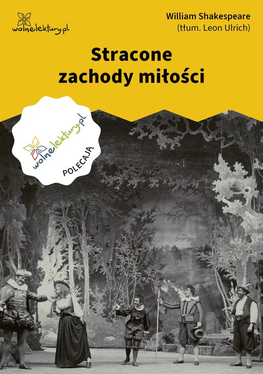 okładka Stracone zachody miłości ebook | epub, mobi | William Shakespeare
