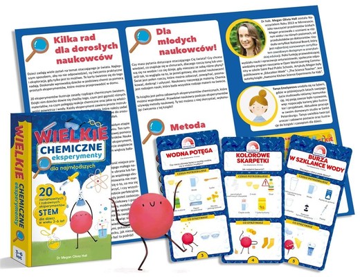 okładka Wielkie Chemiczne Eksperymenty dla najmłodszych! 20 niesamowitych i zabawnych eksperymentów STEM dla dzieci w wieku 3-6 lat książka