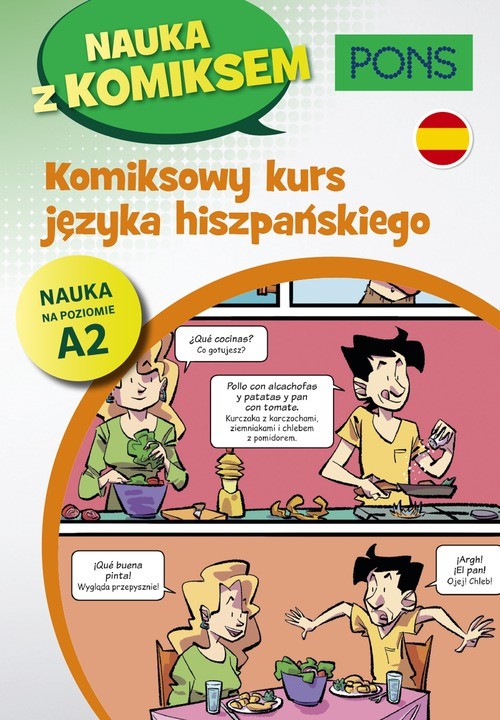 okładka Komiksowy kurs języka hiszpańskiego Poziom A2 wyd.2 PONS książka | Opracowanie zbiorowe