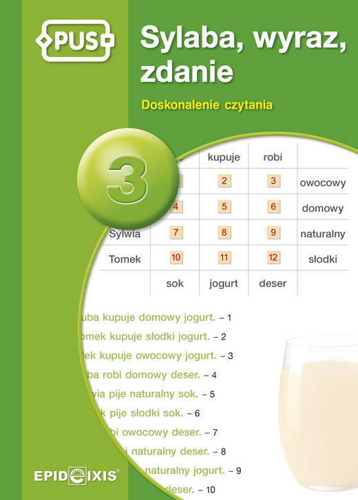 okładka PUS Sylaba, wyraz, zdanie 3 Doskonalenie czytania książka