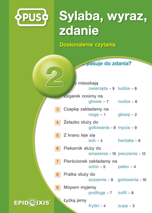 okładka PUS Sylaba, wyraz, zdanie 2 Doskonalenie czytania książka
