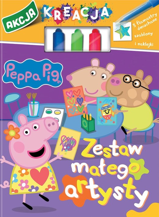 okładka Zestaw małego artysty. Akcja Kreacja. Świnka Peppa książka | Opracowanie zbiorowe