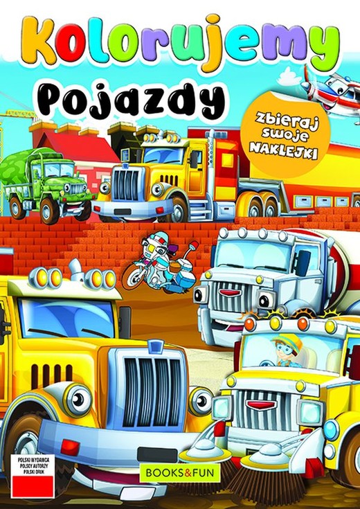 okładka Pojazdy. Kolorujemy książka | Opracowanie zbiorowe