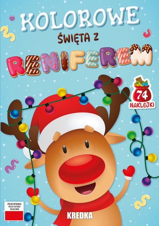 okładka Kolorowe święta z reniferem książka | Opracowanie zbiorowe