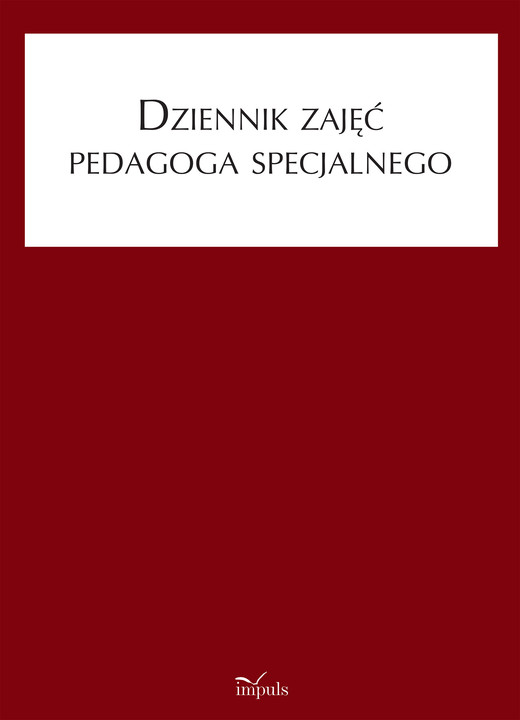 okładka Dziennik zajęć pedagoga specjalnego książka