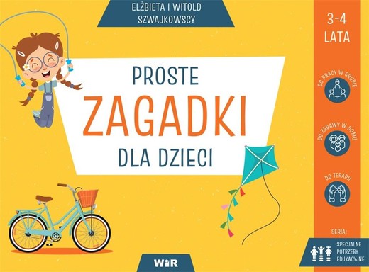 okładka Proste zagadki dla dzieci książka | Elżbieta Szwajkowska, Witold Szwajkowski