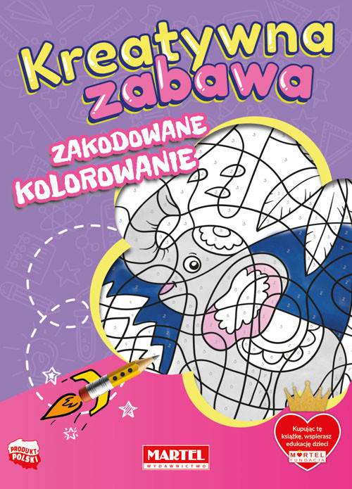 okładka Zakodowane kolorowanie. Kreatywna zabawa książka | Salamon Katarzyna