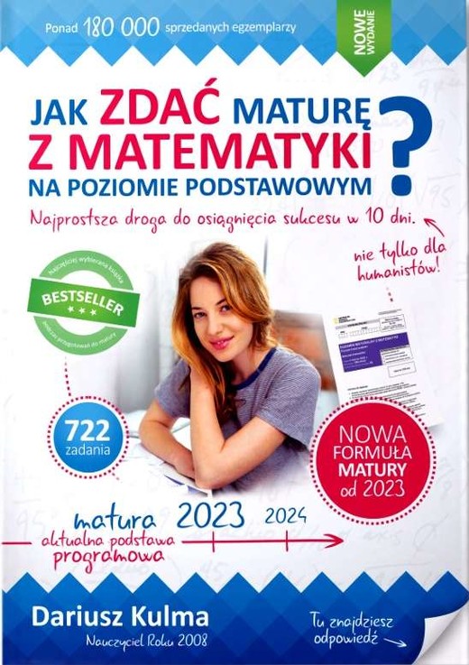 okładka Jak zdać maturę z matematyki na poziomie podstawowym. Matura 2023 książka | Kulma Dariusz
