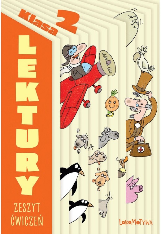 okładka Lokomotywa 2  Lektury Zeszyt ćwiczeń książka | Opracowanie zbiorowe