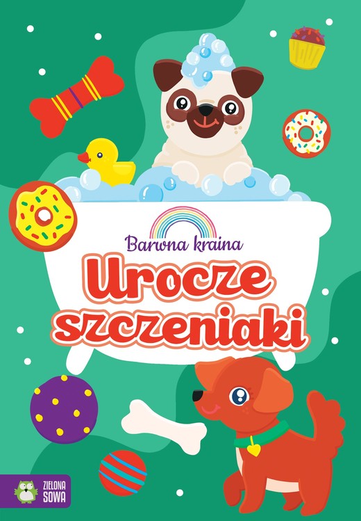 okładka Urocze szczeniaki. Barwna kraina książka | Opracowanie zbiorowe