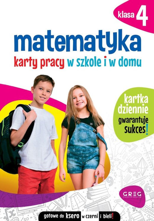 okładka Matematyka. Karty pracy w szkole i w domu. Klasa 4 książka