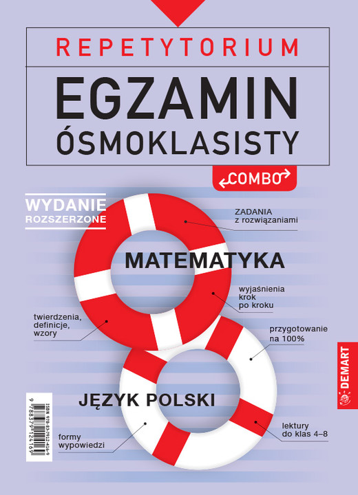 okładka Repetytorium. Egzamin ósmoklasisty: polski i matematyka. Wersja rozszerzona książka | Opracowanie zbiorowe