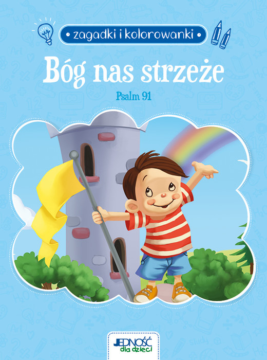 okładka Bóg nas strzeże. Psalm 91. Zagadki i kolorowanki książka | de BezenacAgnes