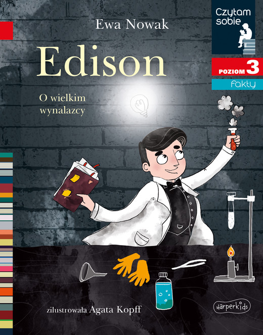 okładka Edison. O wielkim wynalazcy. Czytam sobie. Poziom 3 książka | Ewa Nowak