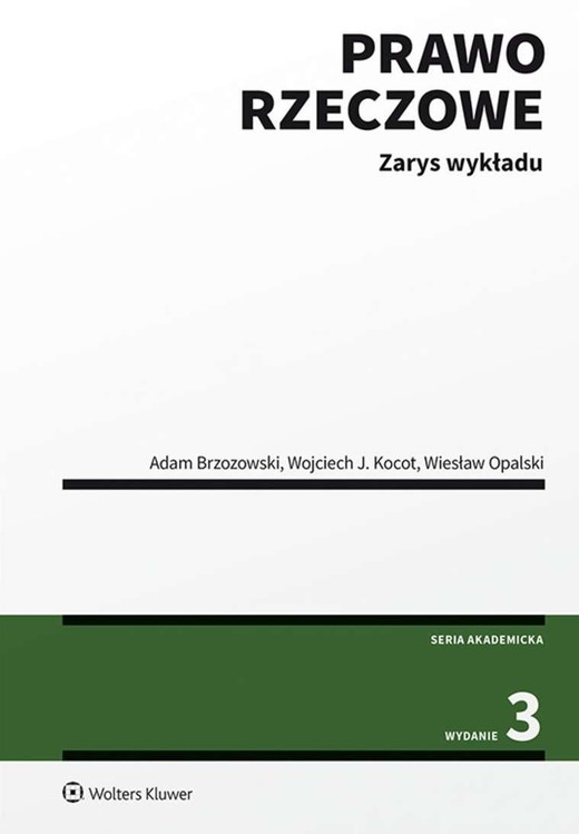 okładka Prawo rzeczowe. Zarys wykładu wyd. 3 książka