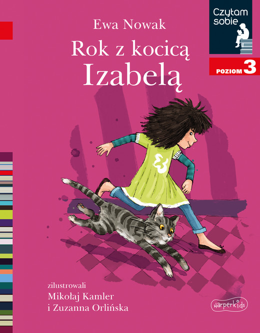 okładka Rok z kocicą Izabelą. Czytam sobie. Poziom 3 książka | Ewa Nowak