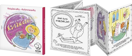 okładka Książeczka kolorowanka dzień z życia księżniczki książka | Opracowanie zbiorowe