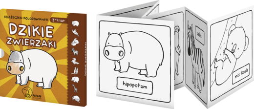 okładka Książeczka kolorowanka dzikie zwierzaki książka | Opracowanie zbiorowe