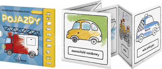 okładka Książeczka kolorowanka pojazdy książka | Opracowanie zbiorowe