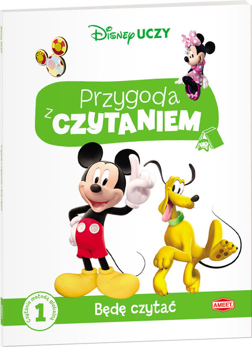 okładka Disney uczy Klub Przyjaciół Myszki Miki Przygoda z czytaniem Będę czytać 1 PCG-1 książka | Opracowanie zbiorowe