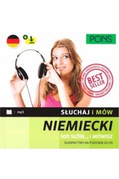 okładka Słuchaj i mów PONS niemiecki A2/B1 w.3 książka