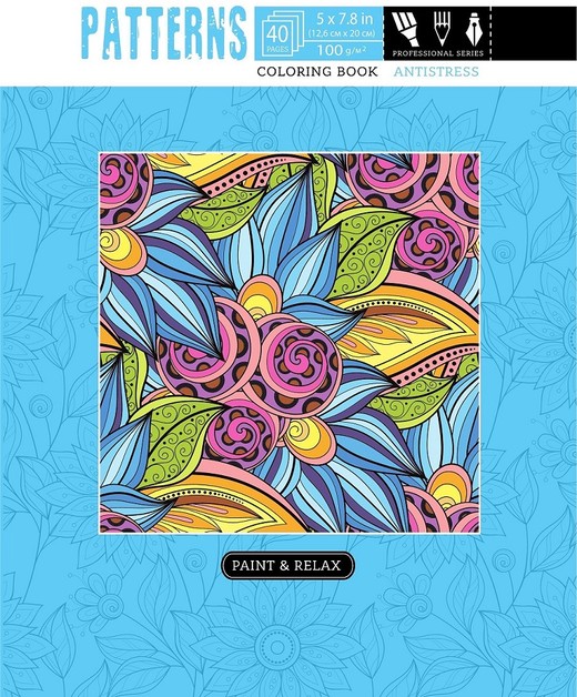 okładka Kolorowanka antystresowa 126x200 20 kartek TW Patterns książka