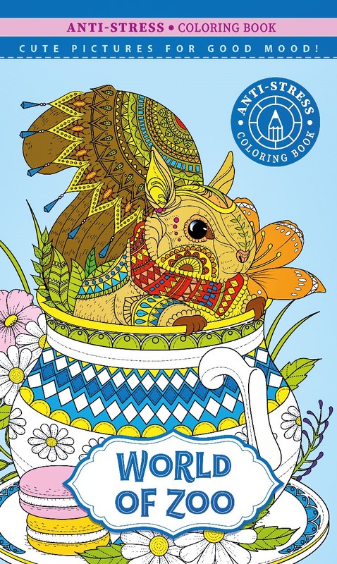 okładka Kolorowanka antystresowa 124x197 20 kartek TW World of zoo książka