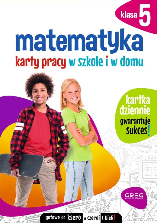okładka Matematyka. Karty pracy w szkole i w domu. Klasa 5 książka