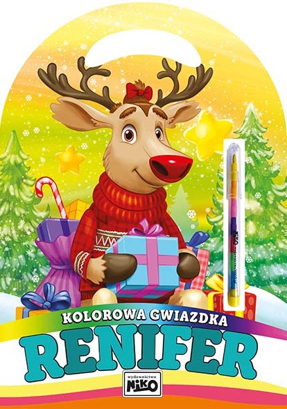 okładka Renifer. Kolorowa gwiazdka książka | Kopeć Krzysztof