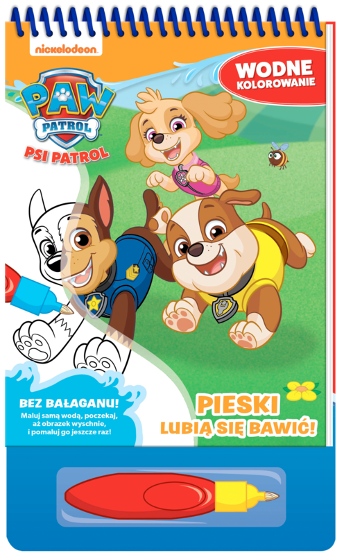 okładka Pieski kochają sport! Psi Patrol. Wodne kolorowanie książka | Opracowanie zbiorowe