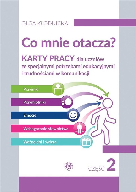 okładka Co mnie otacza?  Karty pracy dla uczniów ze specjalnymi potrzebami edukacyjnymi i trudnościami w komunikacji Część 2 książka | Olga Kłodnicka