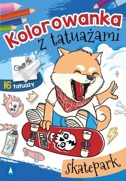 okładka Skatepark. Kolorowanka z tatuażami książka | Opracowanie zbiorowe