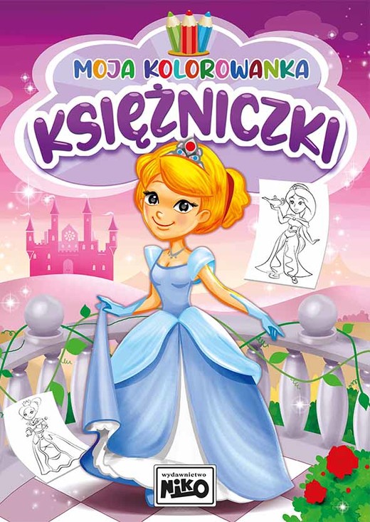 okładka Księżniczki. Moja kolorowanka książka