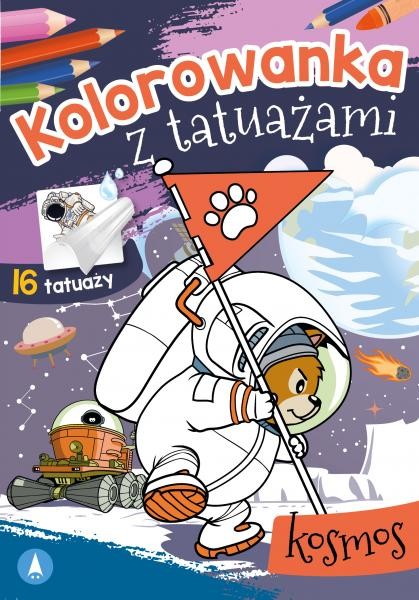 okładka Kosmos. Kolorowanka z tatuażami książka | Opracowanie zbiorowe