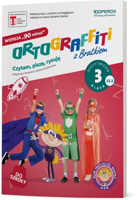 okładka Ortograffiti z Bratkiem 3 Zeszyt ćwiczeń część 2 szkoła podstawowa książka | Izabela Mańkowska, Małgorzata Rożyńska
