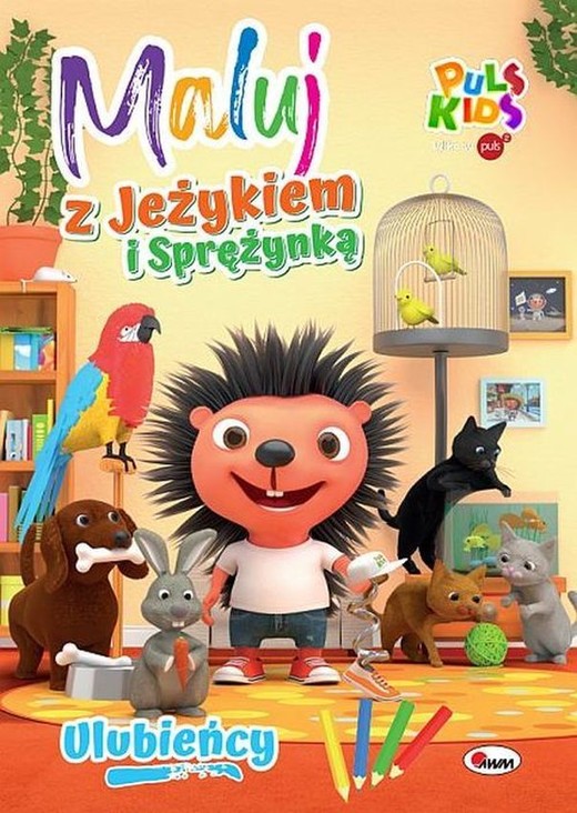 okładka Ulubieńcy. Maluj z Jeżykiem i Sprężynką książka | Opracowanie zbiorowe