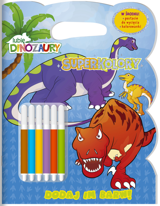 okładka Lubię dinozaury. Superkolory książka
