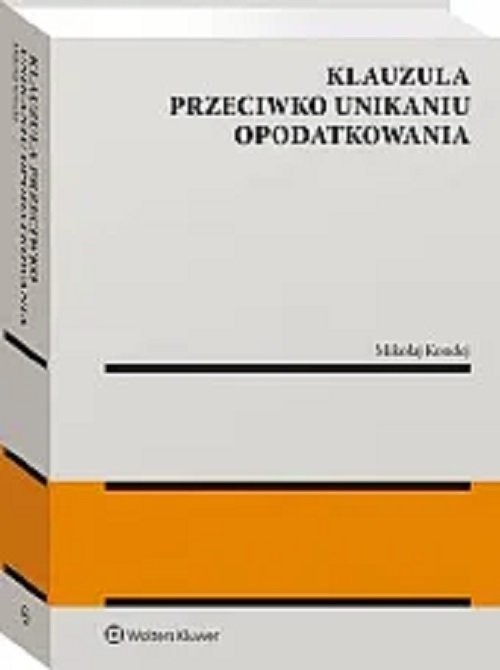 okładka Klauzula przeciwko unikaniu opodatkowania książka