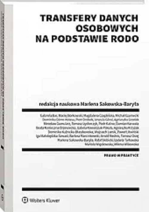 okładka Transfery danych osobowych na podstawie RODO książka