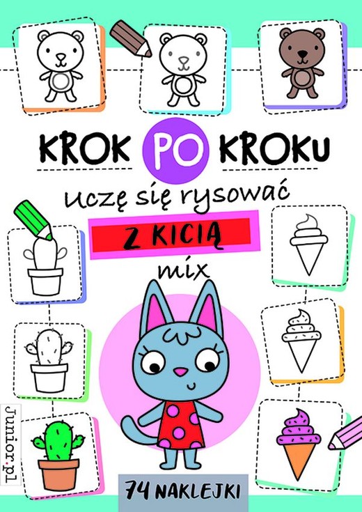 okładka Uczę się rysować z Kicią. Krok po kroku książka | Opracowanie zbiorowe