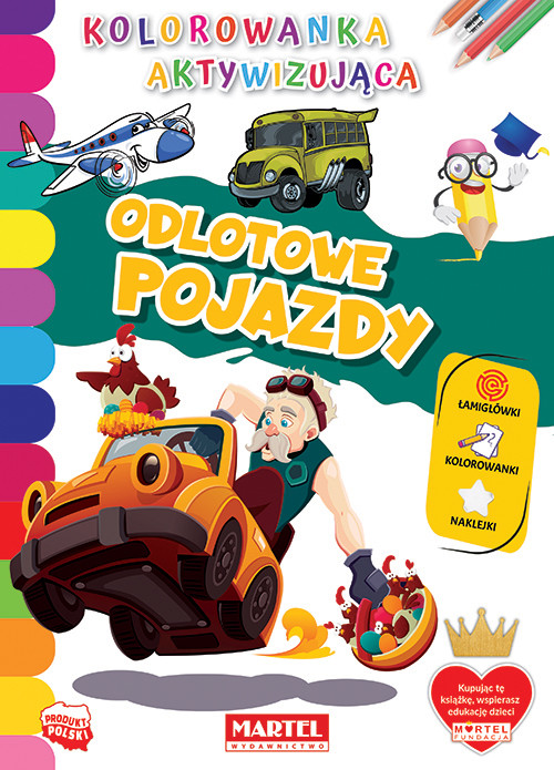 okładka Odlotowe pojazdy. Kolorowanka aktywizująca książka