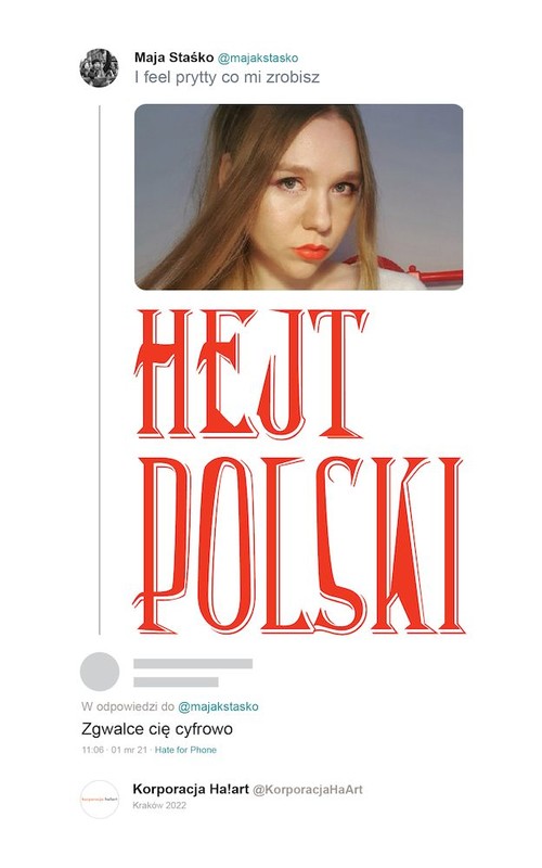 okładka Hejt polski książka | Maja Staśko