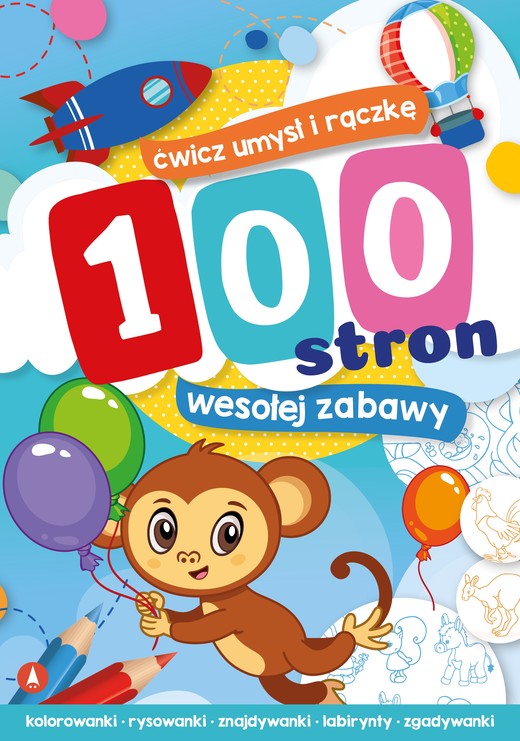 okładka 100 stron wesołej zabawy książka